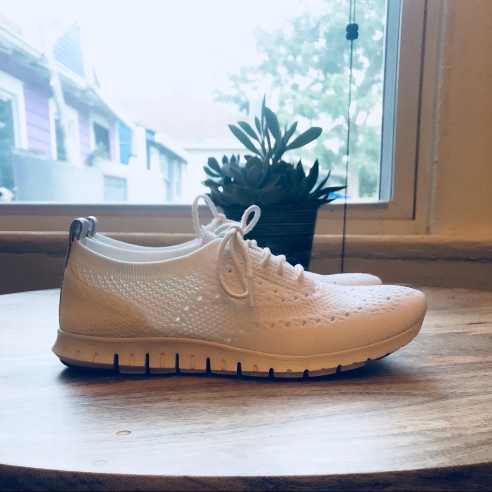 Cole Haan Women’s Stitchlite Oxford, White, Size 7